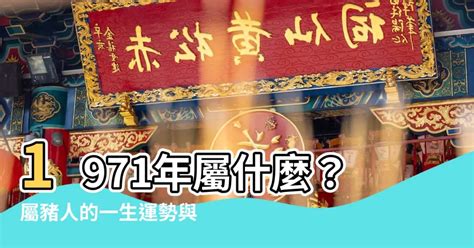 1971屬豬幸運數字|1971年屬豬人，一生運程如何？